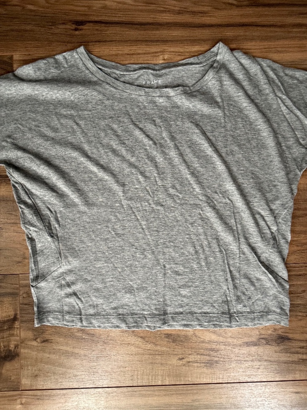 Frame Gray Le High Rise Garcon Long Sleeve Tee - Picture 3 of 12